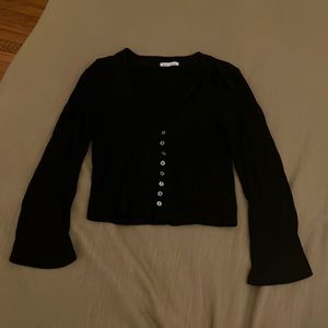 Reformation Gellar Knit Top in Black - Size M